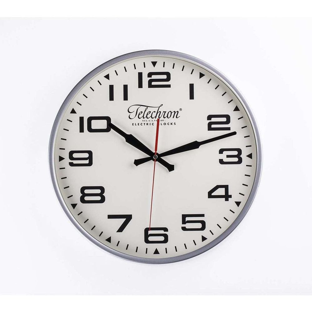 Mid Century Bedford Clock - Silver