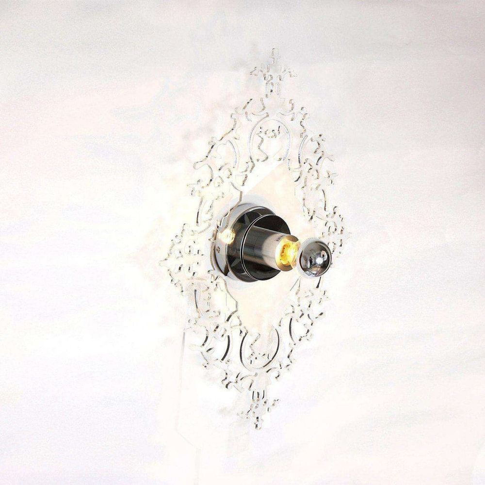 Acrylic Baroque Reflection Wall Sconce