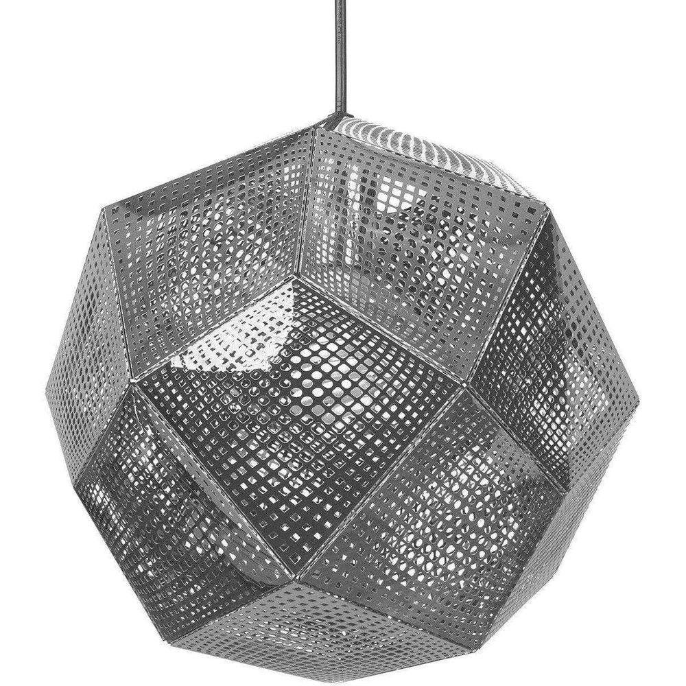 Etch Steel Pendant Lamp - Silver