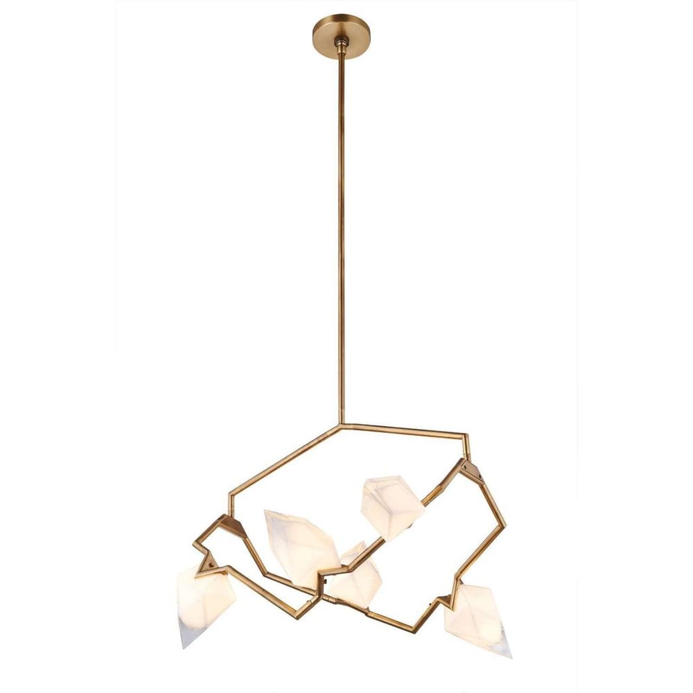 Branching Geode Chandelier - 5 Light
