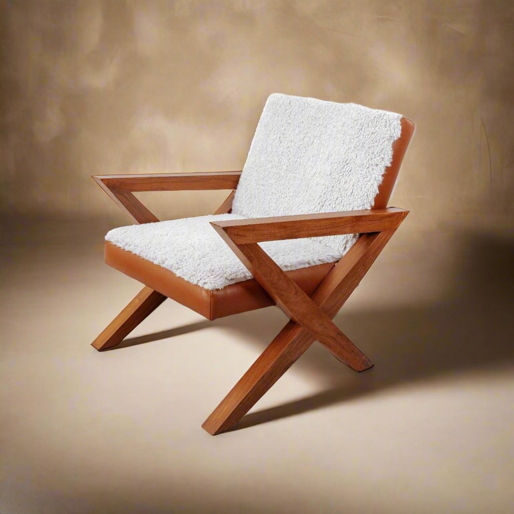 Jeanneret X Lounge Chair - Shearling