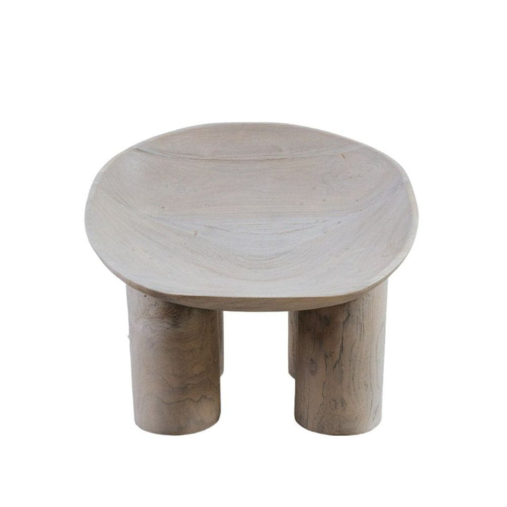 Chunk Chair - Whitewashed Teak