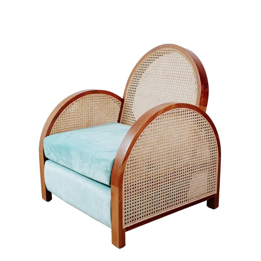 Arc Cane Lounge Chair