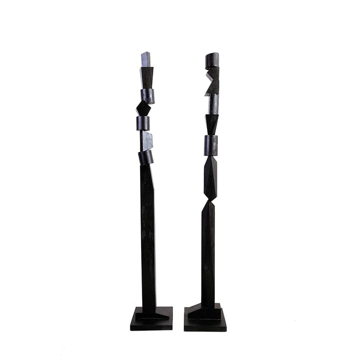 Totem Sculptures - Pair of 2
