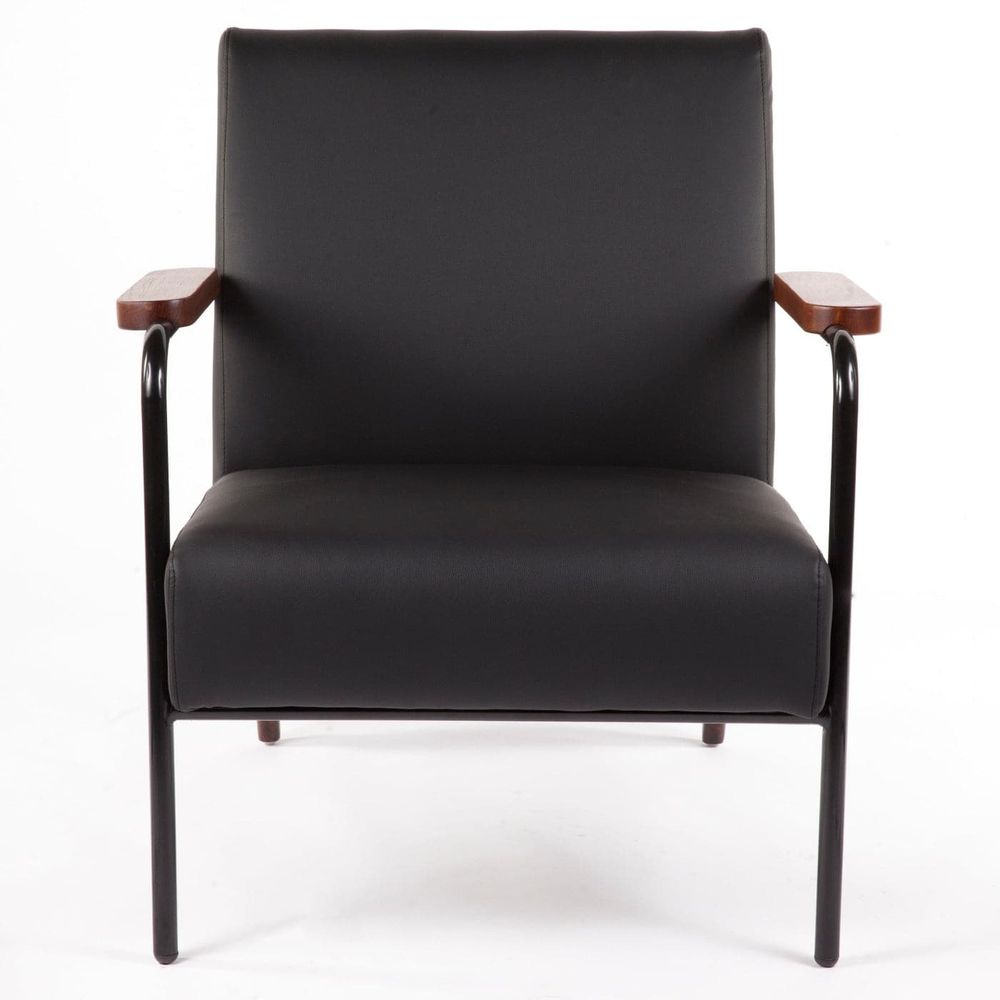 French Designer Lounge Chair - Black