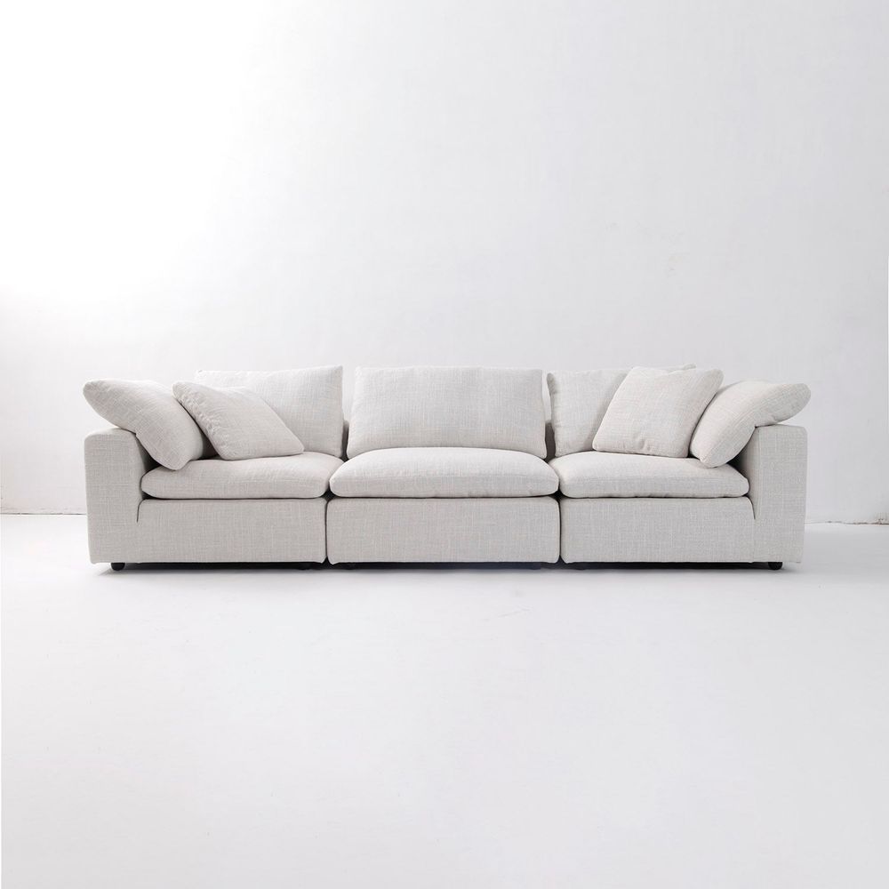 Plush Modular Sectional - Off White Linen