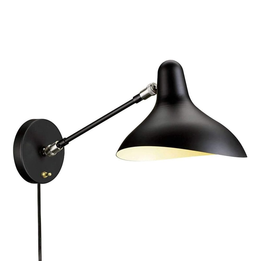 Mantis Adjustable Arm Wall Lamp - Black