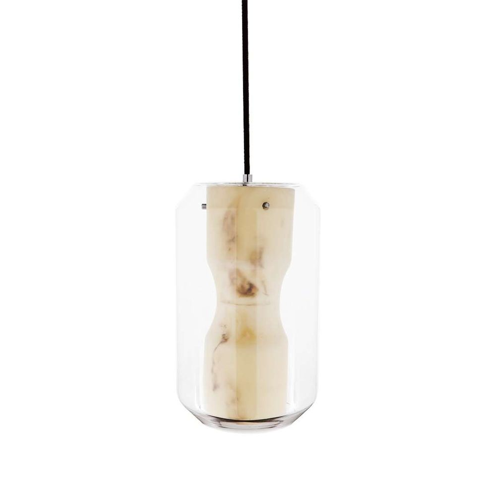 Grace Marble & Glass Pendant Lamp - Tall