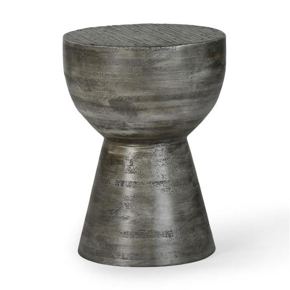 Hewn Side Table in Weathered Grey