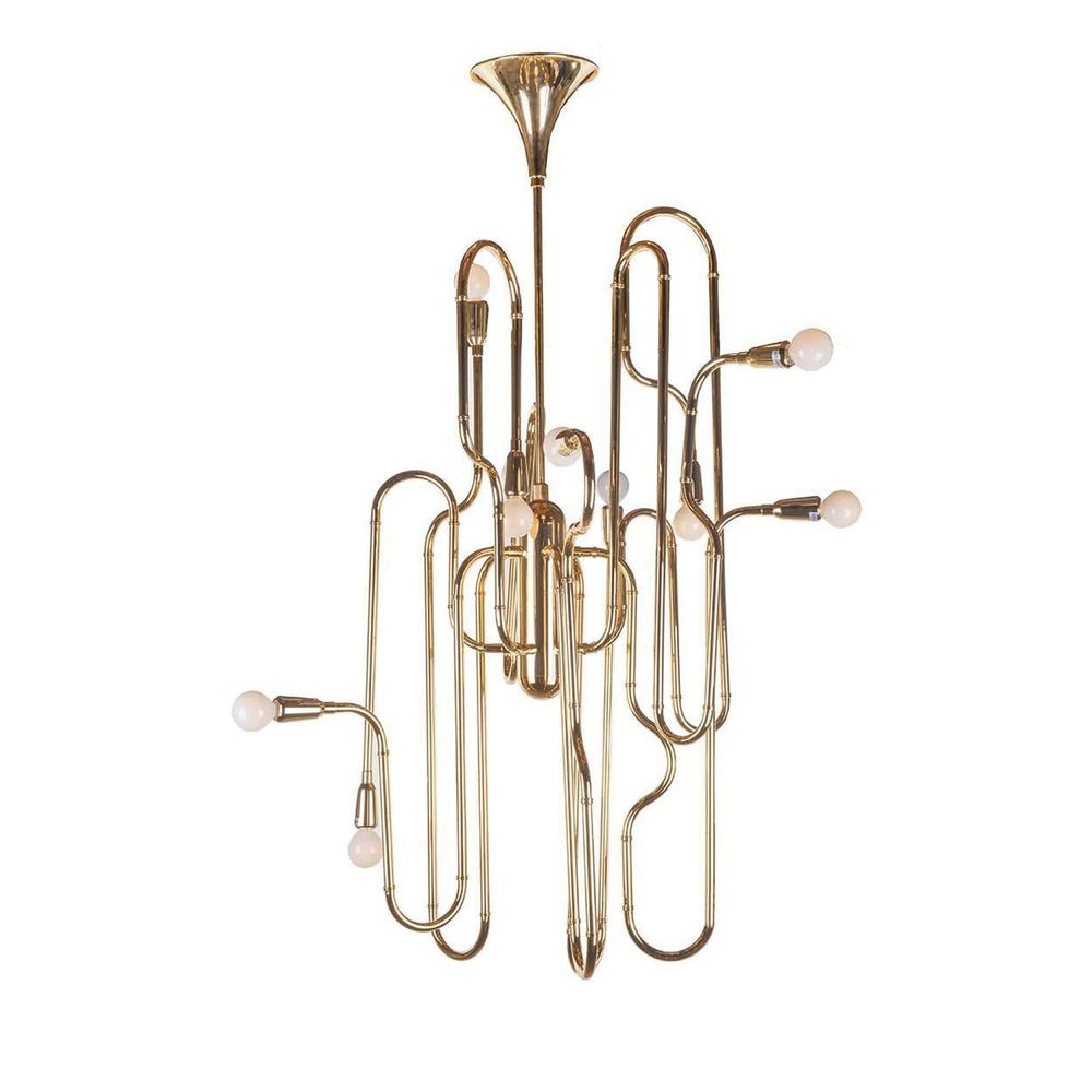 Trombone Chandelier